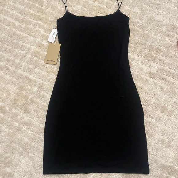 Aritzia Body Contour Mini Dress Black - Picture 2 of 4
